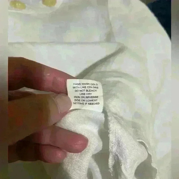 White Linen top, Notations brand - style/sz tags removed - see measurements!! - Picture 6 of 7